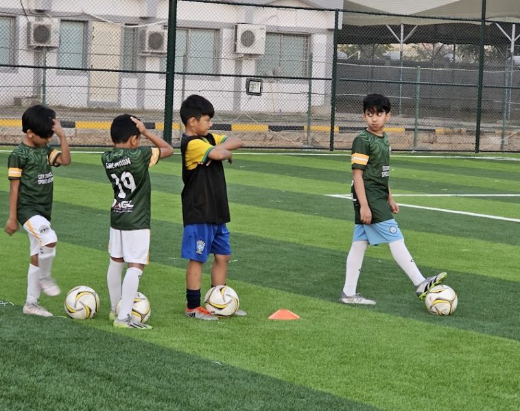 football practice at city champions